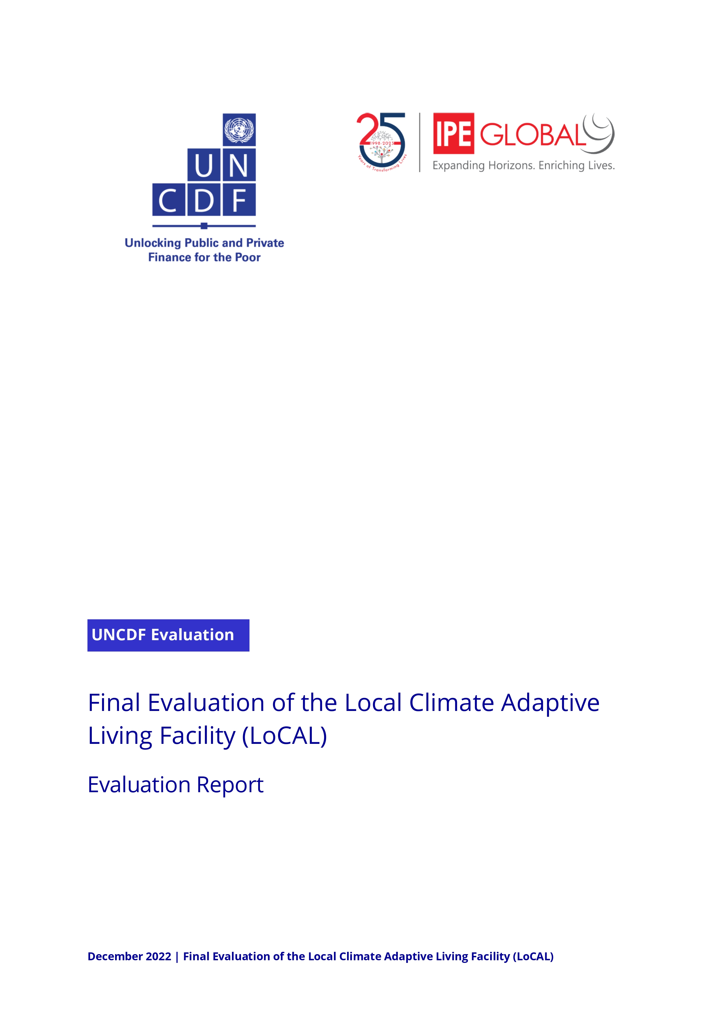 Local Climate Adaptive Living (LoCAL) Facility