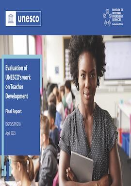 Evaluation of UNESCO's work in the area of teacher development